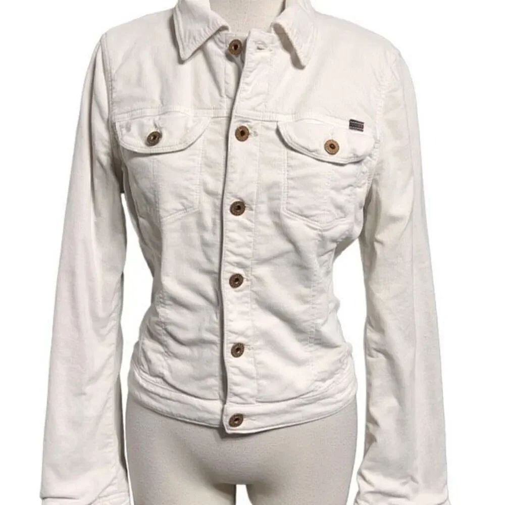 Adriano Goldschmied Corduroy Button Up Jacket Size Small